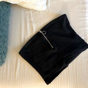 Pacsun tube top with zipper